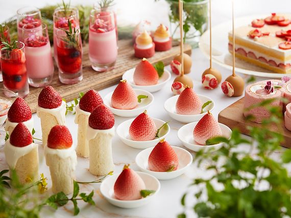 strawberry afternoon buffet